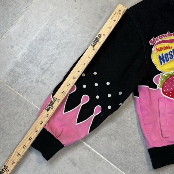 Vintage JH Design Kids/ Women Nesquik Strawberry Jacket Jeff Hamilton - Picture 12 of 16